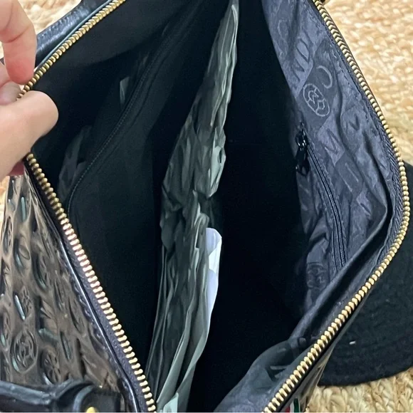 Marino Orlandi Black Bag 13 1/2” x 12”. EUC - Picture 5 of 6